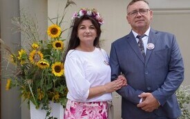Starości Dożynek Pani Jolanta Bryła i Pan Maciej Rendziński 