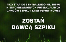 Plakat RCKiK - zostań dawca szpiku