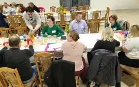 Uczestnicy biorący udział w warsztatach &bdquo;Siła w&nbsp;społeczności &ndash; jak rozwijać organizacje i&nbsp;pozyskiwać środki&rdquo;.