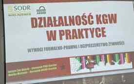Prezentacja działalność KGW w praktyce podczas konferencji w Sichowie Dużym.