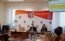 Przedstawiciele Młodzieżowej Rady Miejskiej w Osieku. 