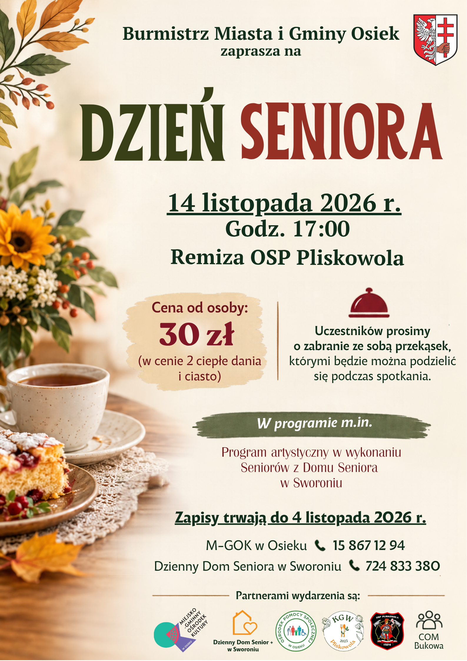 plakat Dzień Seniora 2026 w&nbsp;Osieku