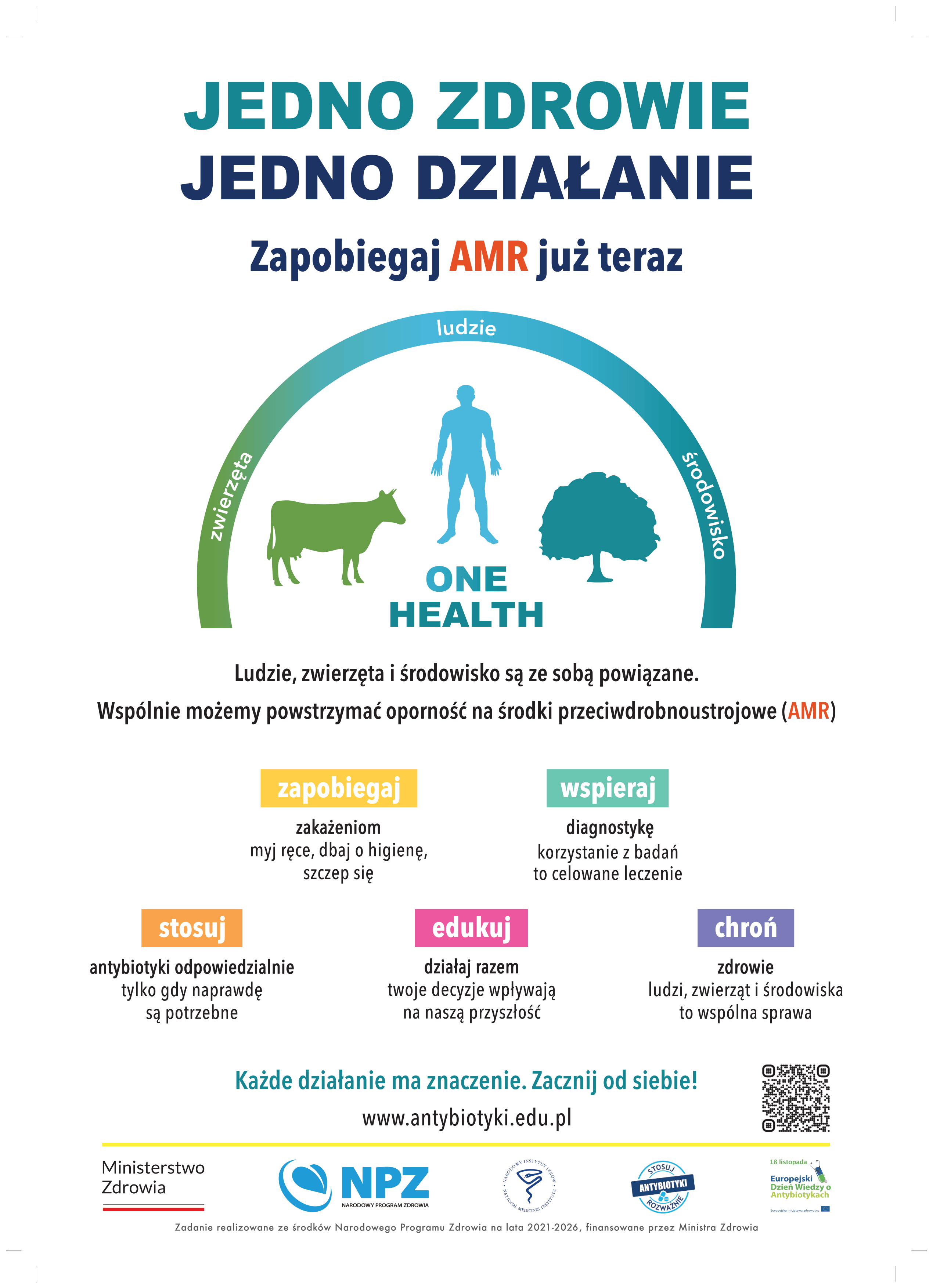 plakat kampanii o&nbsp;antybiotykach