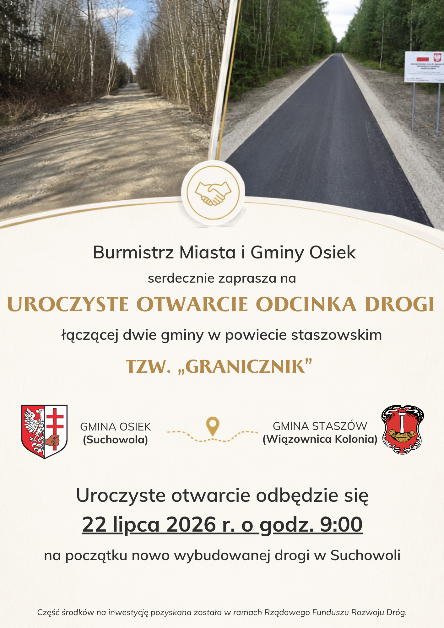 Otwarcie odcinka drogi 