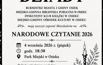 Narodowe Czytanie 2026 w Osieku