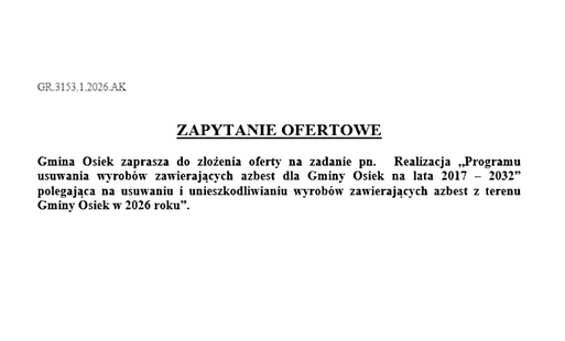 Zapytanie ofertowe