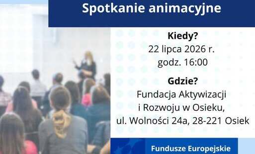 Spotkanie animacyjne w dniu 22.07.2026