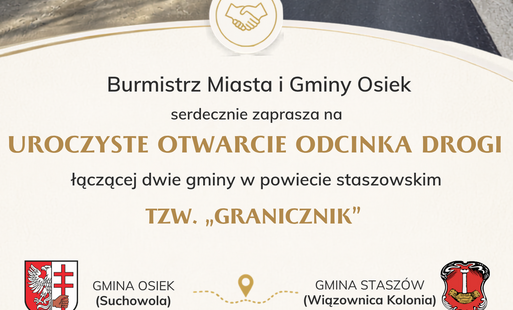 Uroczyste otwarcie odcinka drogi