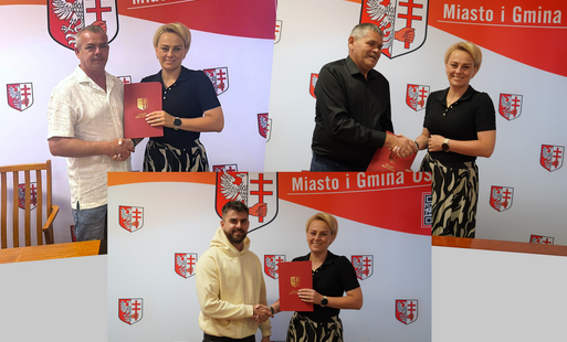 Podpisanie umowy na dowóz uczniów do placówek oświatowych