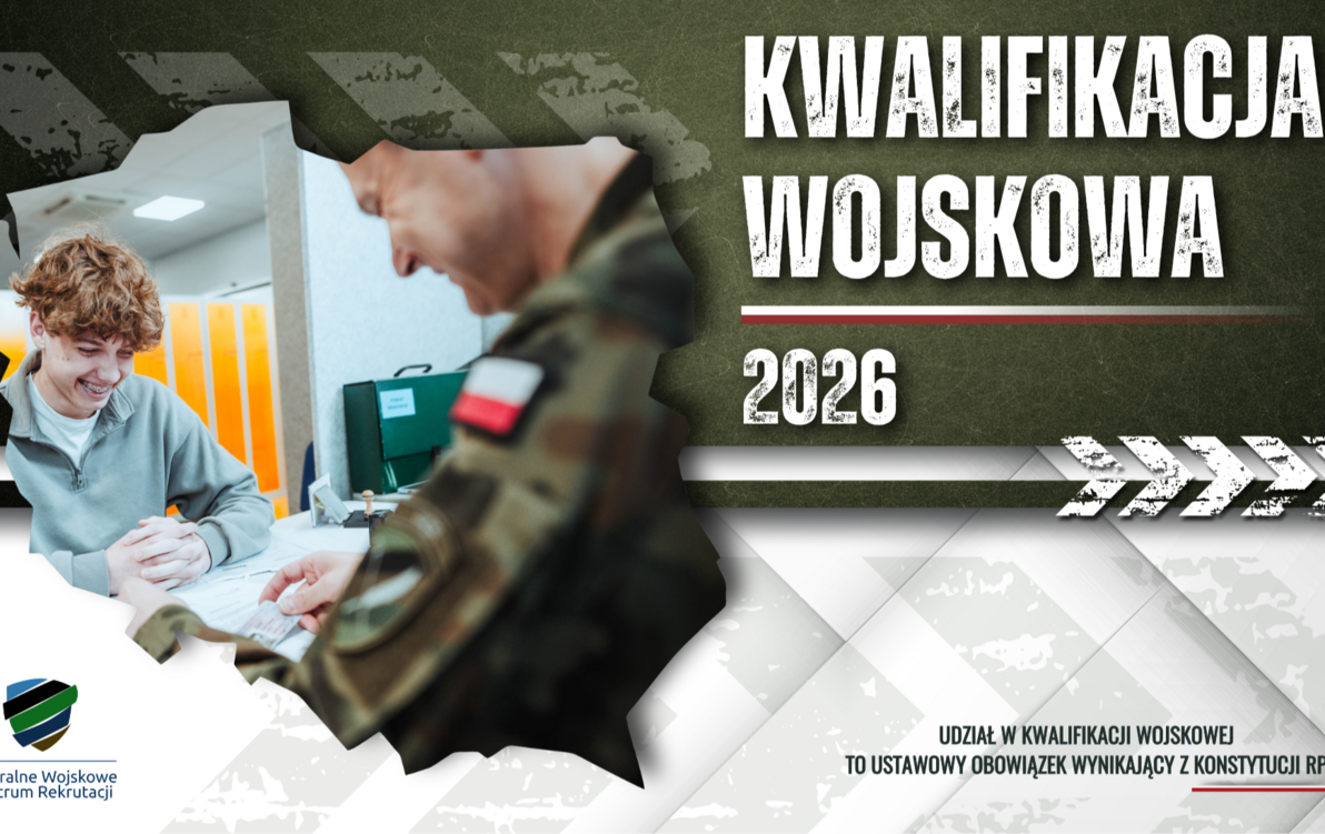 Obwieszczenie o kwalifikacji wojskowej w 2026 r.