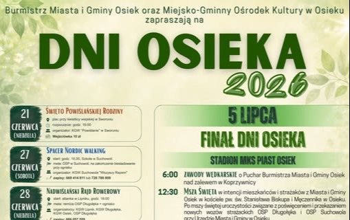 Dni Osieka 2026 - wielki finał już 5 lipca! 