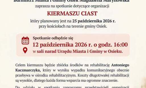 Spotkanie organizacyjne dotyczące kiermaszu ciast