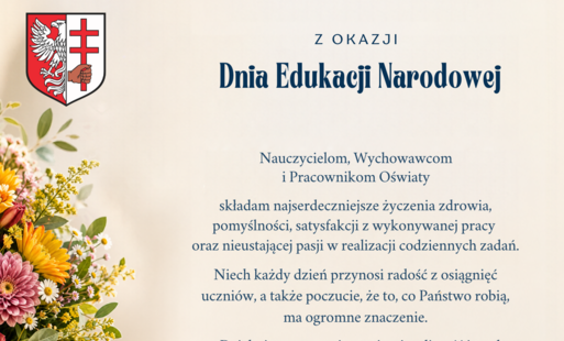 Kartka z okazji Dnia Edukacji Narodowej
