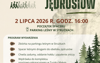 Zaproszenie na Spacer po lesie śladami Jędrusiów w ramach obchodów Dni Osieka