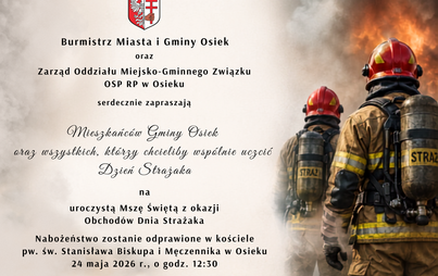 Zaproszenie na Obchody Dnia Strażaka