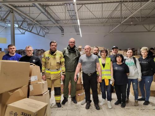 10-osobowa delegacja z Urzędu Miasta i Gminy Osiek pomagała w Przemyskim Centrum Pomocy Humanitarnej